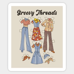 Groovy Threads Sticker